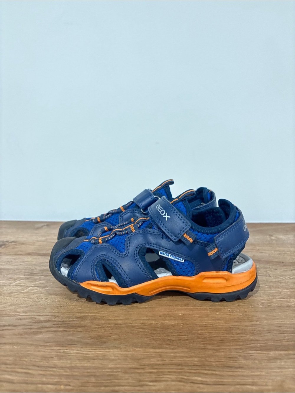 Geox Navy and Orange Kids Sport Sandals